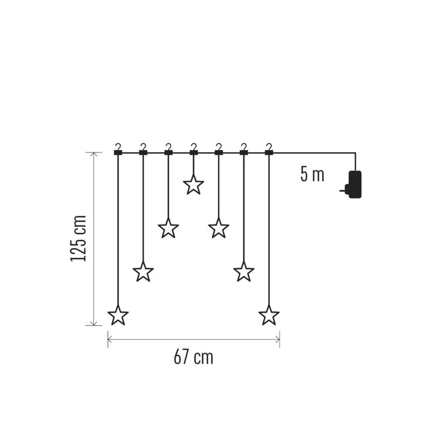 LED Christmas Decoration LED/0.3W/3xAA Ball Ø 12 cm