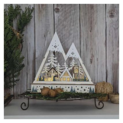 LED Christmas decoration LED/0,6W/2xAA Christmas landscape