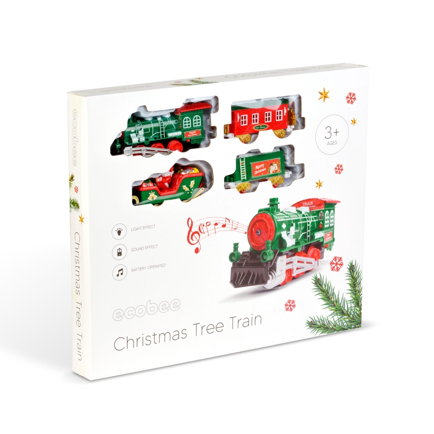 LED Christmas decoration LED/2xAA, 80 cm train for the Christmas tree