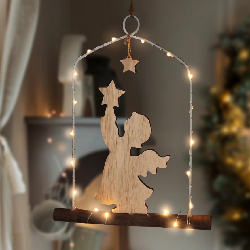 LED Christmas decoration LED/2xAA angel