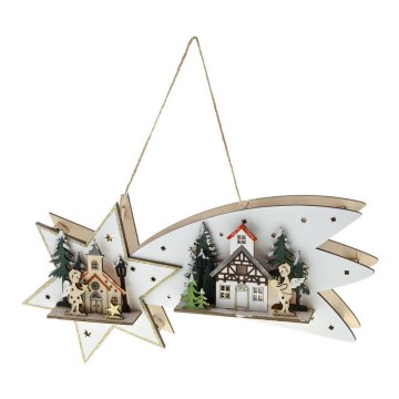 LED Christmas decoration LED/2xAA comet