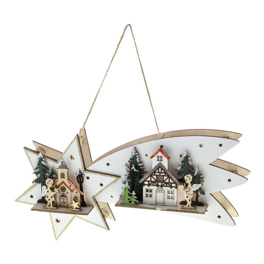 LED Christmas decoration LED/2xAA comet