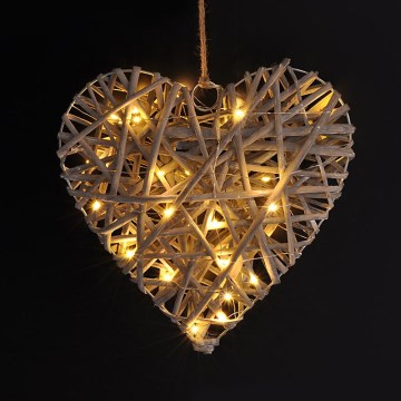 LED Christmas decoration LED/2xAA rattan