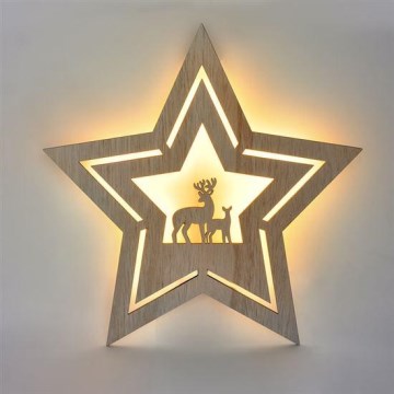 LED Christmas decoration LED/2xAA star