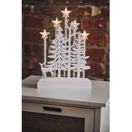 LED Christmas decoration LED/2xAA warm white