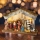 LED Christmas decoration LED/2xAA/warm white nativity scene