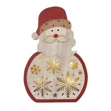 LED Christmas decoration LED/2xAAA Santa