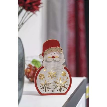 LED Christmas decoration LED/2xAAA Santa