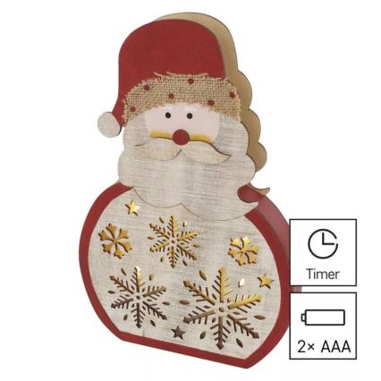 LED Christmas decoration LED/2xAAA Santa