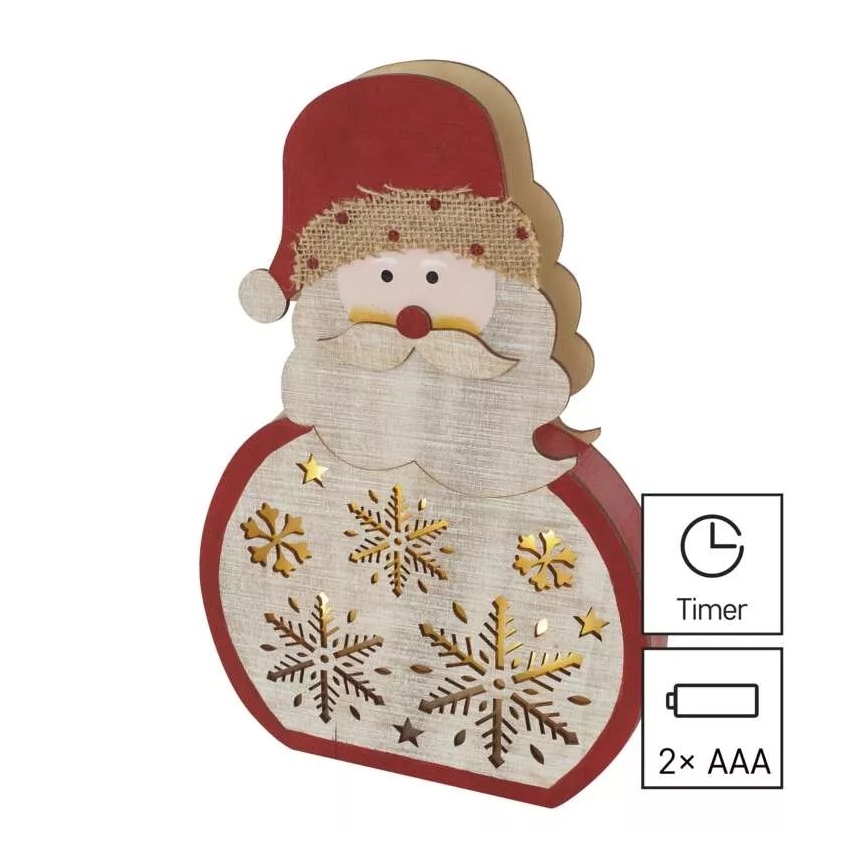 LED Christmas decoration LED/2xAAA Santa
