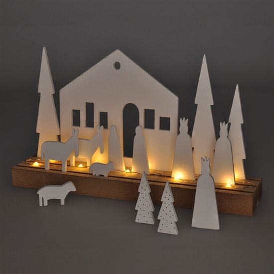 LED Christmas decoration LED/2xAAA spruce