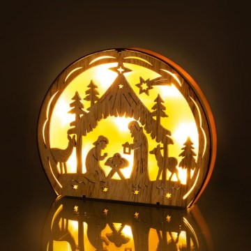LED Christmas decoration LED/2xAAA warm white