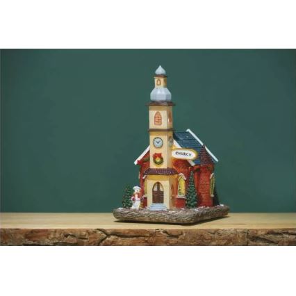 LED Christmas decoration LED/3xAA church