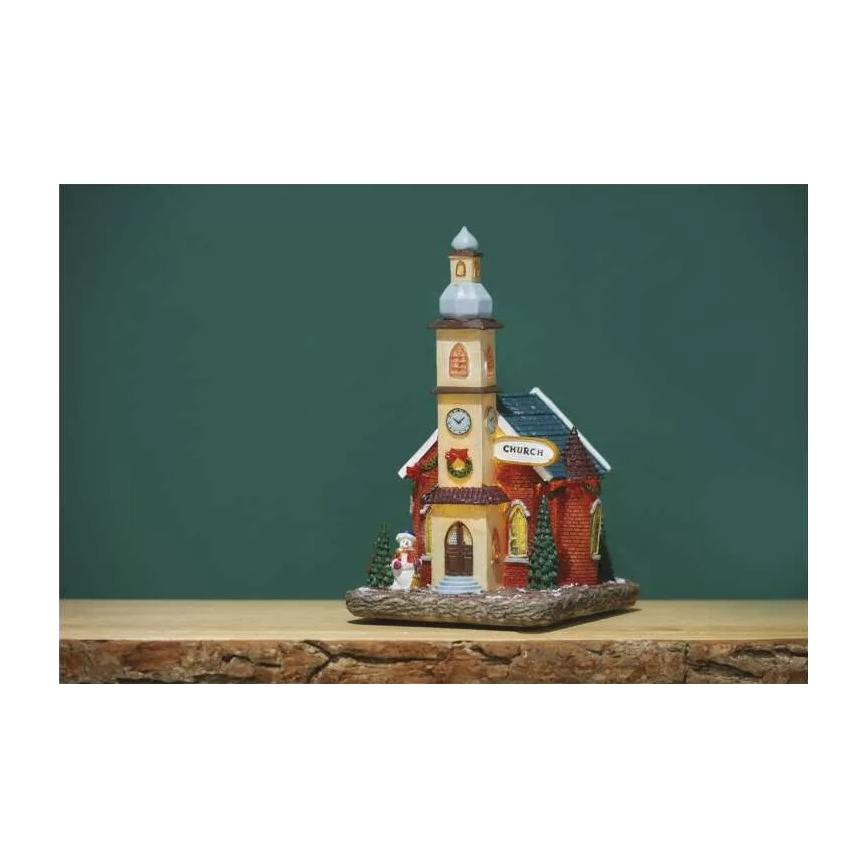 LED Christmas decoration LED/3xAA church