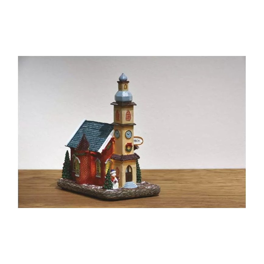 LED Christmas decoration LED/3xAA church