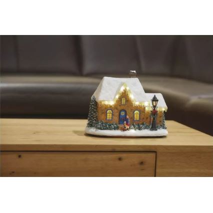 LED Christmas decoration LED/3xAA house