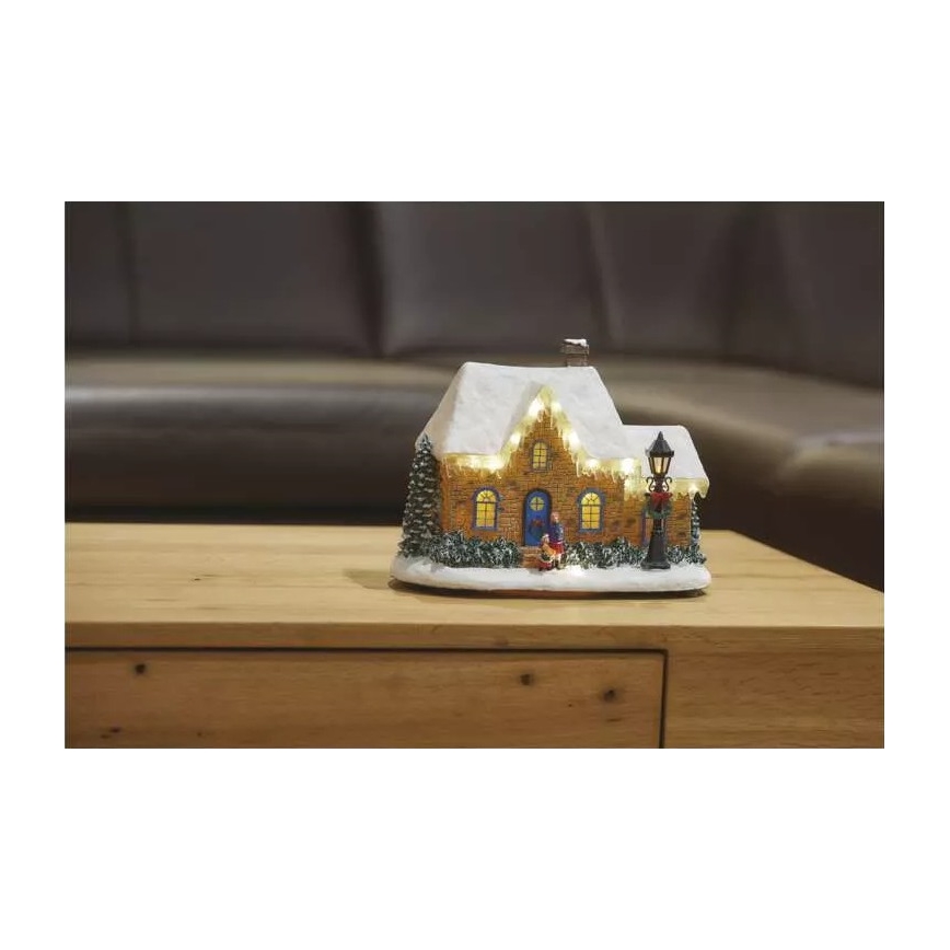 LED Christmas decoration LED/3xAA house