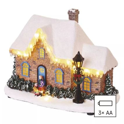 LED Christmas decoration LED/3xAA house