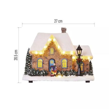 LED Christmas decoration LED/3xAA house