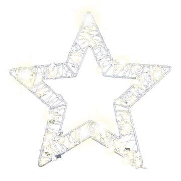 LED Christmas decoration LED/3xAA/warm white star