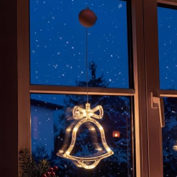 LED Christmas decoration LED/3xAAA/warm white bell