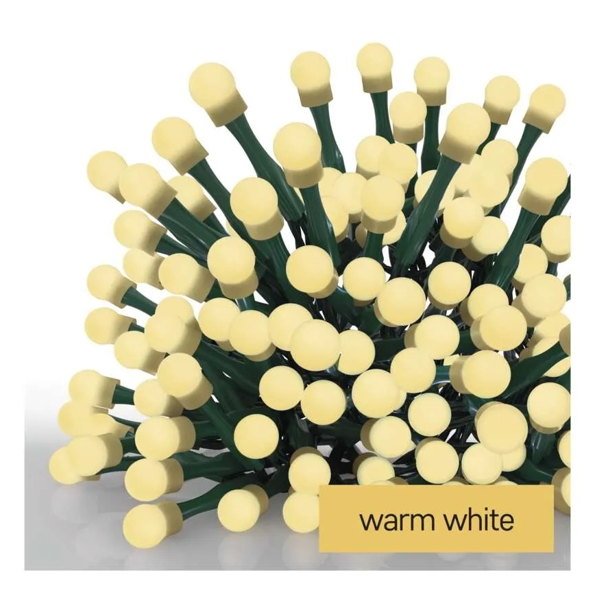 LED Christmas Light Chain 300 LEDs/230V/8 functions 35m IP44 warm white