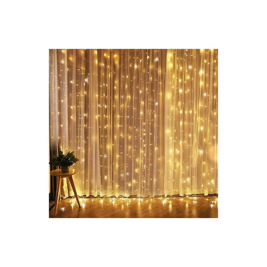 LED Christmas light curtain LED/3xAA