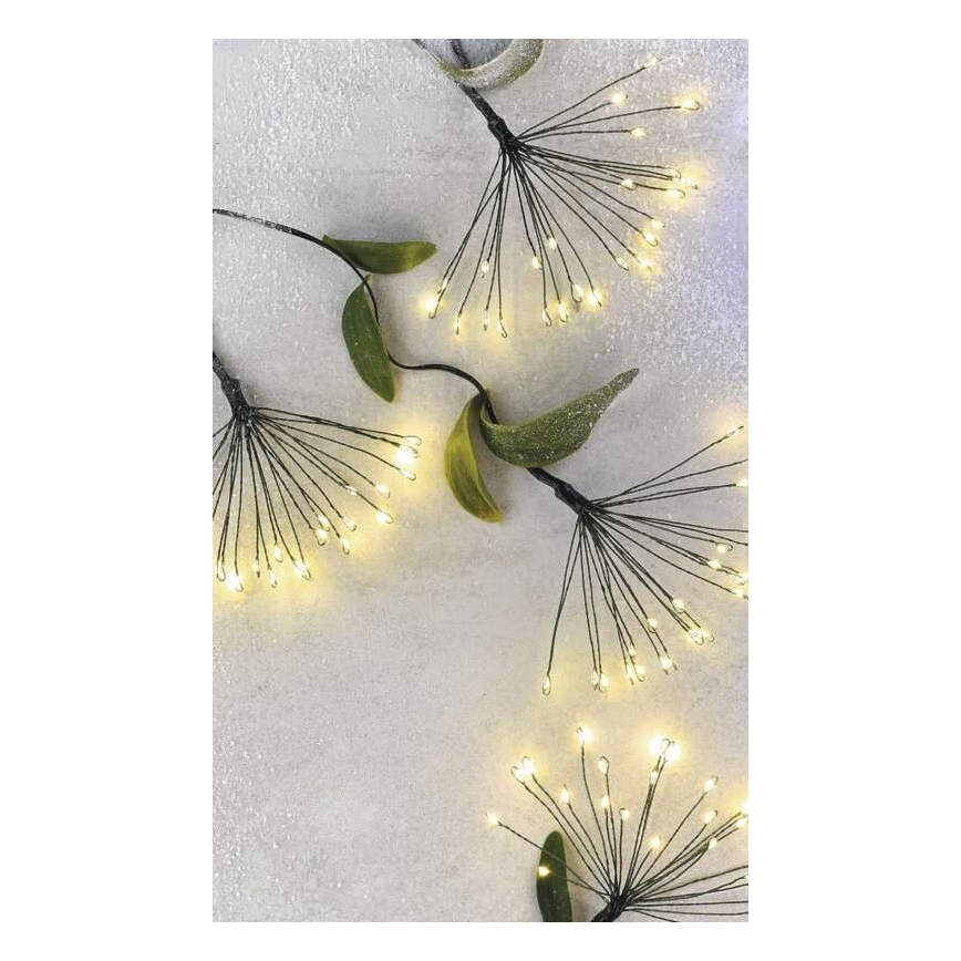 LED Christmas Lights 300 LEDs, 5.2+3 m, Warm White