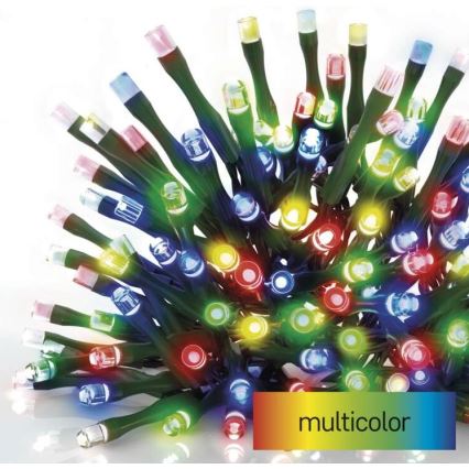 LED Christmas outdoor chain 120xLED/8 modes 17m IP44 multicolor