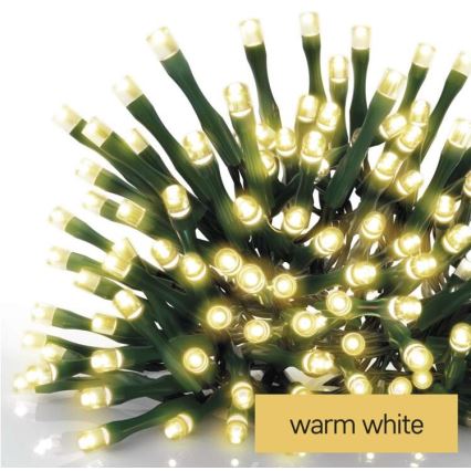 LED Christmas outdoor chain 180xLED/8 modes 23m IP44 warm white