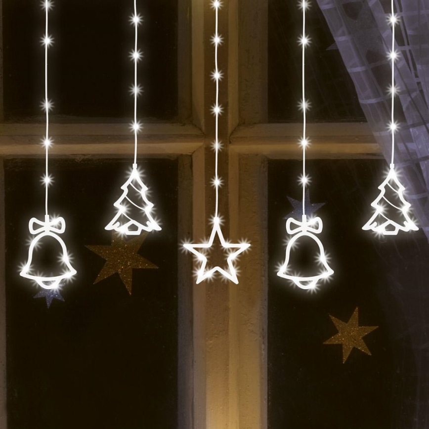 LED Christmas outdoor chain 186xLED 7m IP44 cool white