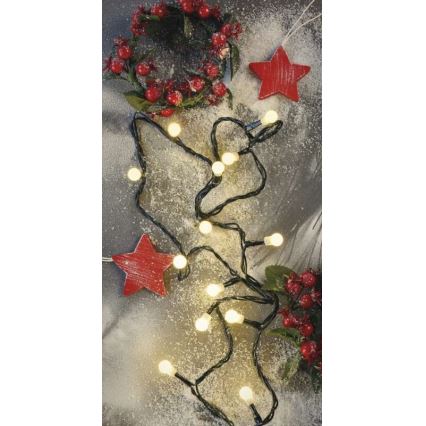 LED Christmas outdoor chain 200xLED/25m IP44 warm white