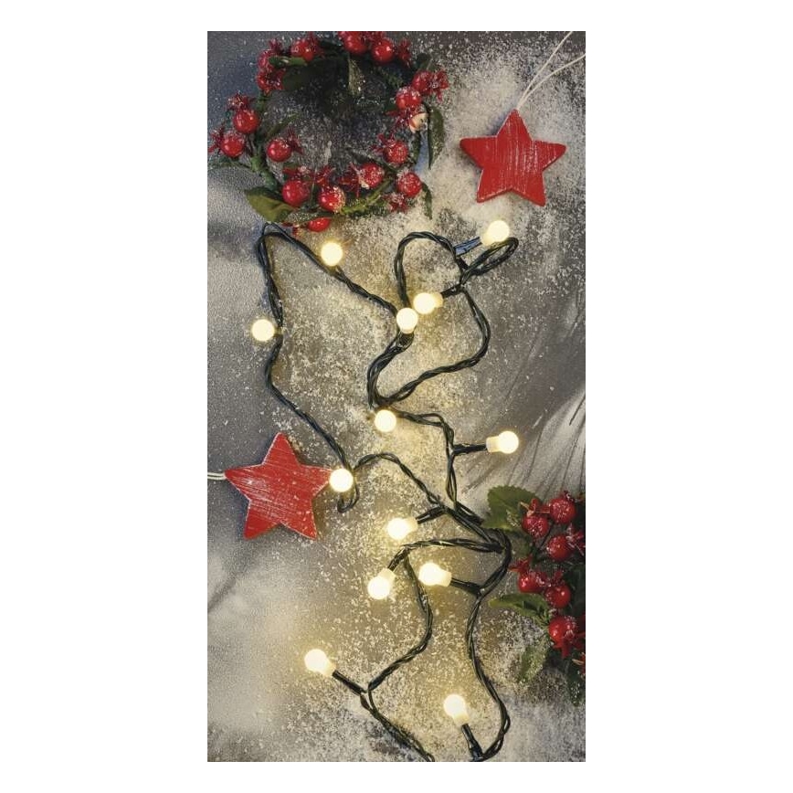LED Christmas outdoor chain 200xLED/25m IP44 warm white