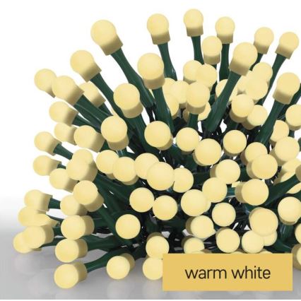 LED Christmas outdoor chain 200xLED/25m IP44 warm white