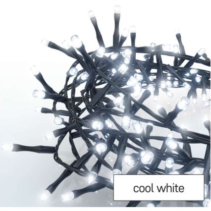 LED Christmas outdoor chain 300xLED/11m IP44 cool white