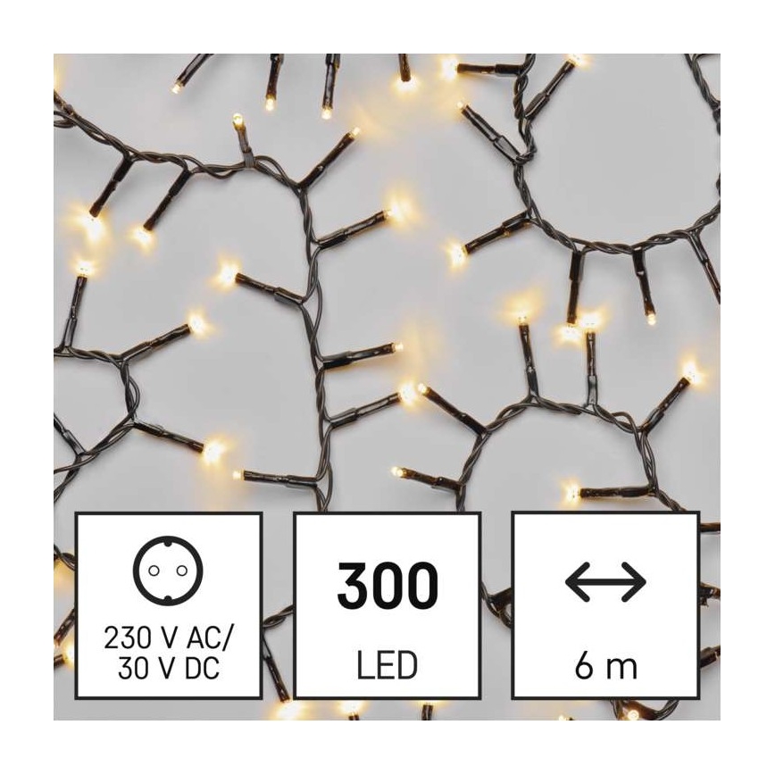 LED Christmas outdoor chain 300xLED/11m IP44 warm white