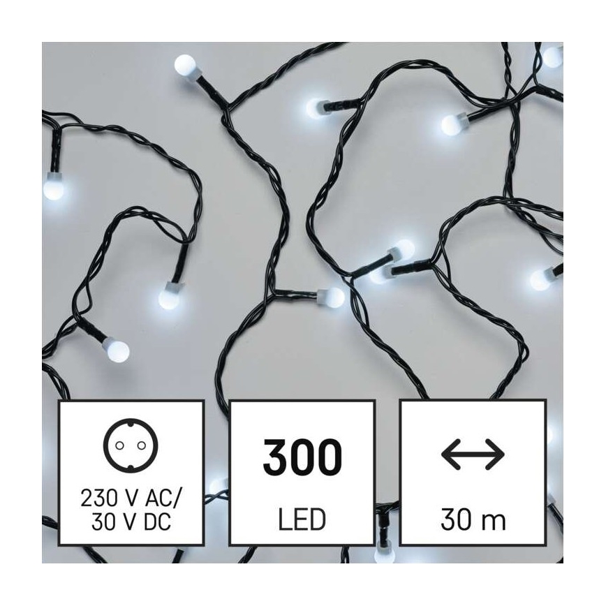 LED Christmas outdoor chain 300xLED/35m IP44 cool white