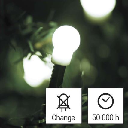 LED Christmas outdoor chain 300xLED/35m IP44 cool white