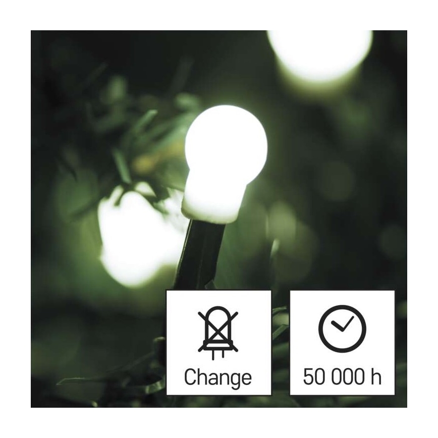 LED Christmas outdoor chain 300xLED/35m IP44 cool white
