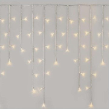 LED Christmas outdoor chain 300xLED/8 modes 10m IP44 warm white + remote control