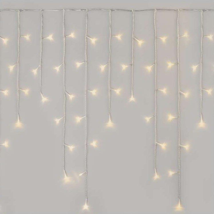 LED Christmas outdoor chain 300xLED/8 modes 10m IP44 warm white + remote control