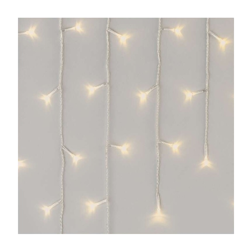 LED Christmas outdoor chain 300xLED/8 modes 10m IP44 warm white + remote control