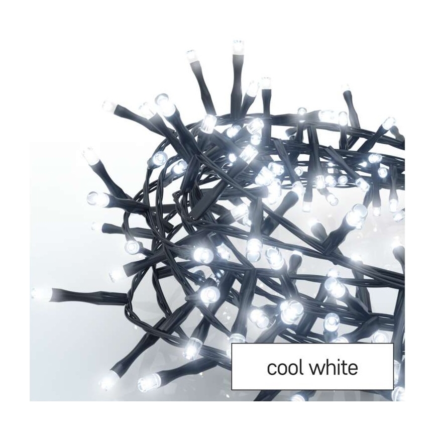 LED Christmas outdoor chain 400xLED/13m IP44 cool white