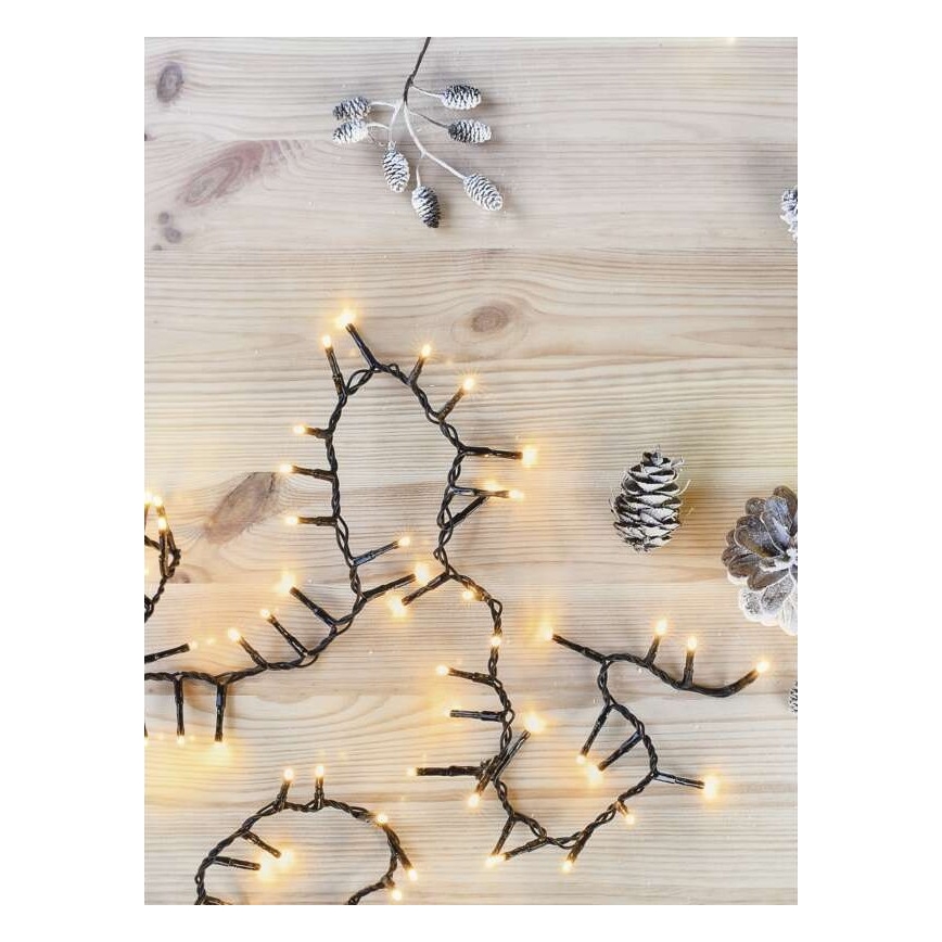 LED Christmas outdoor chain 400xLED/13m IP44 vintage