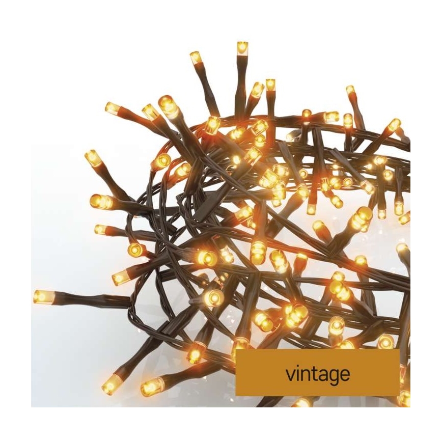 LED Christmas outdoor chain 400xLED/13m IP44 vintage