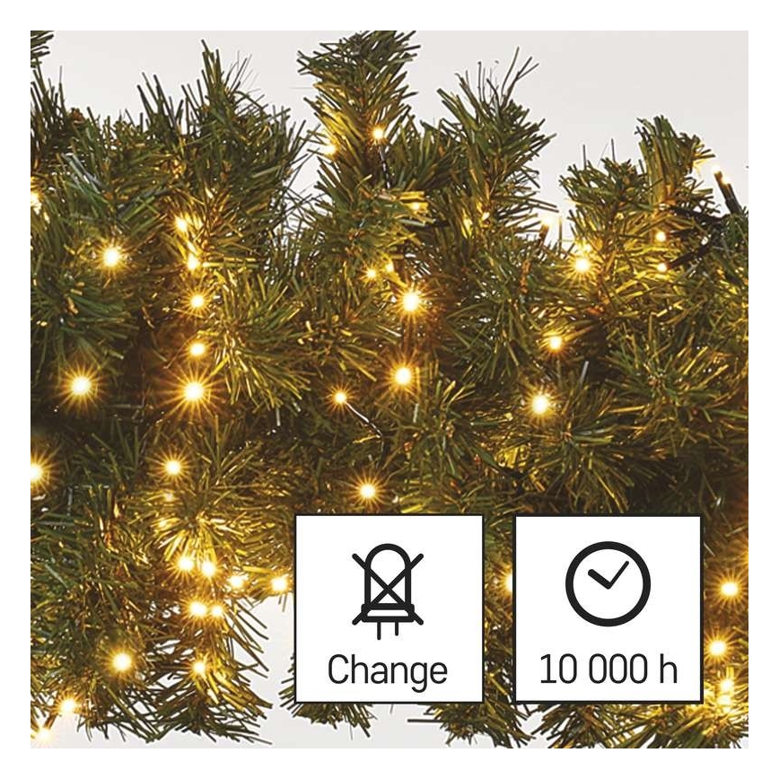 LED Christmas outdoor chain 400xLED/13m IP44 vintage