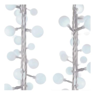 LED Christmas outdoor chain 40xLED/9m IP44 cool white