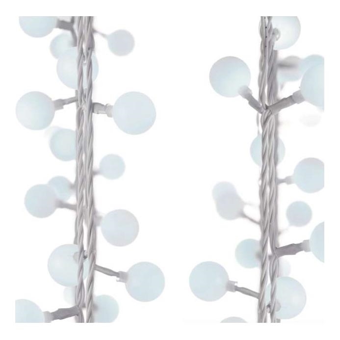 LED Christmas outdoor chain 40xLED/9m IP44 cool white