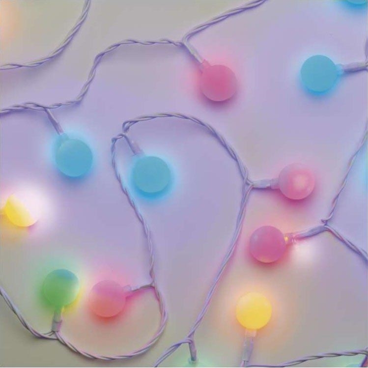 LED Christmas outdoor chain 40xLED/9m IP44 multicolor