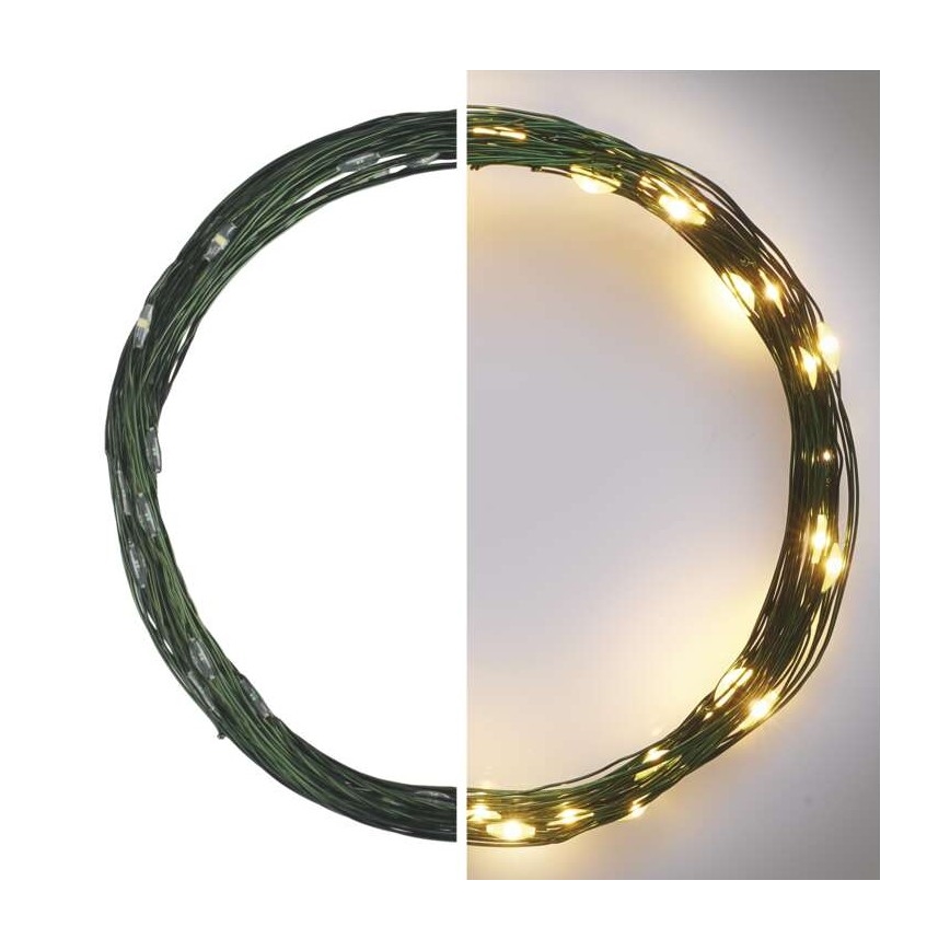 LED Christmas outdoor chain 40xLED/9m IP44 warm white